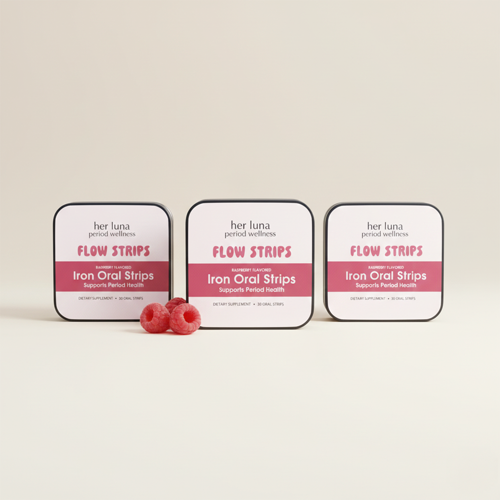 Flow Strips (Iron Oral Strips) – Raspberry